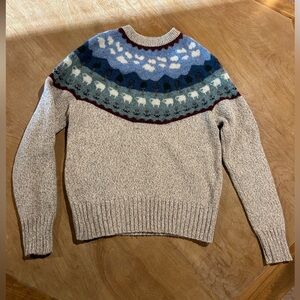 Vintage 1980’s Woolrich sweater. Sheep design. Size small.